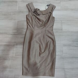 Calvin Klein Taupe Midi Dress